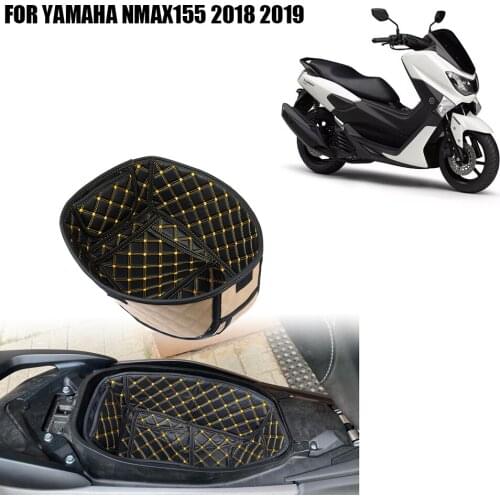 For Yamaha NMAX 155 nmax 155 N-max 155 2018 2019 Motorcycle Modification Storage Box Leather Rear Trunk Cargo Liner Protector