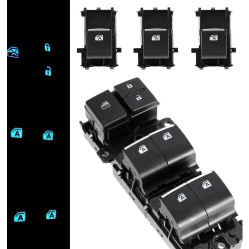 For Toyota RAV4 2019 2020 Electric Window Lifter Switch Control Button with LED Backlight Left Driving Window Master Controller