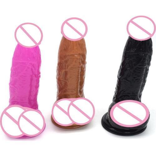 Adult Toys Realistic Dildo With Suction Cup Ultra-soft Pvc Artificial Penis Women Sex Toy Female Vagina Masturbation Massager