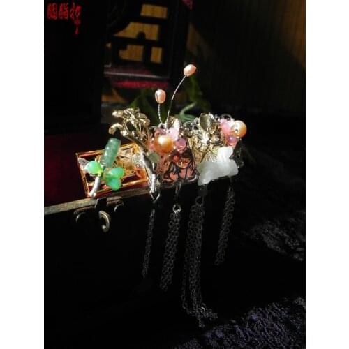 Jadite windscreen classical handmade pinchcock hairpin hair accessory