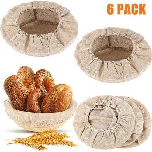 Round Cloth Liner Natural Rattan Banneton Proofing Cloth Basket Bread Proofing Basket Home Baking Accessories Tools