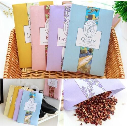 Hot Selling Premium High Quality 1PC 6 Flavors Hanging Fragrance Scent Sachet Bag Air Fresh Car Wardrobe Closets For Best Life
