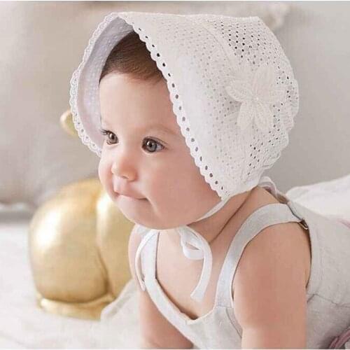 Fashion Newborn Infant Beach Bucket Hat Baby Girls Boys Sun Summer Cap Lace Bonnet Unisex