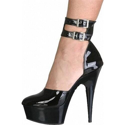 15 cm high heel, catwalk performance banquet, 6 inches, model pole dancing single shoe