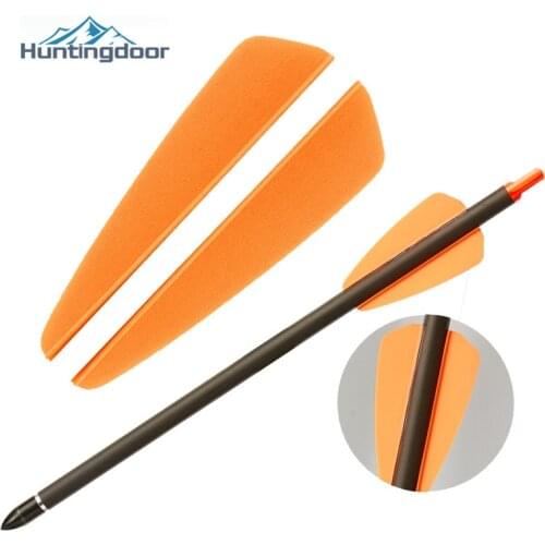 50/100pcs 2'' TPU Feathers Plastic Arrow Feathers Red/Orange/Black Fit Arrows Bolts Shooting Archery Fleching Arrow Accessories