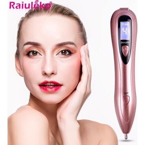 LCD Face Skin Plasma Pen LED Lighting Laser Tattoo Mole Removal Machine Beauty Care Tag Removal Freckle Wart Dark Spot Remover