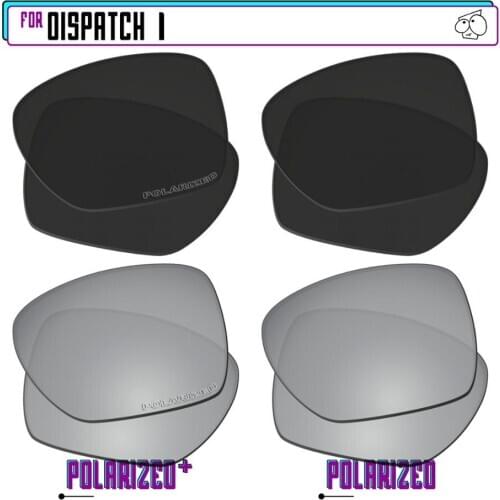 EZReplace Polarized Replacement Lenses for - Oakley Dispatch 1 Sunglasses - BlkSirP Plus-BlkSirP