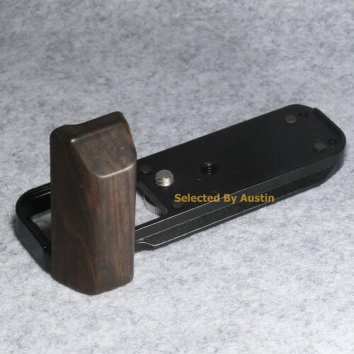 African Wooden Wood Hand Grip W Quick Release Plate Bracket For Fuji XE3 Fujifilm X E3 X100F XT20 XT30 X 100F X T20 X T30