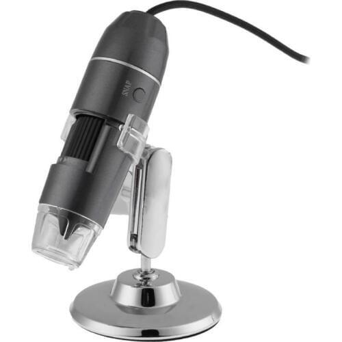 USB Digital Microscope 1000X 800X 8 LED 2MP Digital Microscope Endoscope Magnifier Camera+Lift Stand+Calibration Ruler