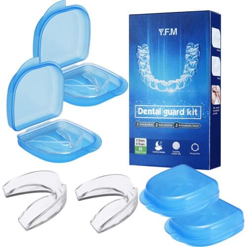 Mouth Guard EVA Teeth Protector Night Guard Mouth Trays for Bruxism Grinding Anti-snoring Teeth Whitening Boxing Protection