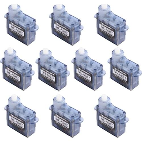 10PCS K-power P0037 Analog Servo 3.7g / 0.85kg-cm Plastic Gear Coreless servo MINI/micro servo for RC Airplane
