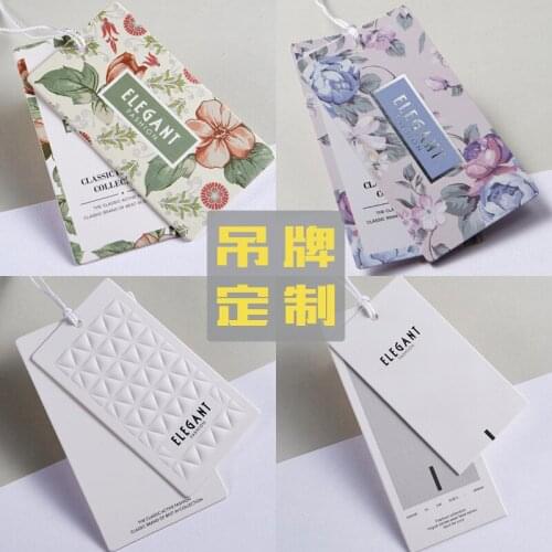2021001-4 NEW custom printed fashion hangtag/clothing hang tag/customized hang tags for clothing/bags