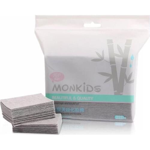 222pcs Facial Cotton Bamboo Charcoal Disposable Portable Cotton Pads Cotton Piece Clean Pads for Makeup Skin Care Nail Art