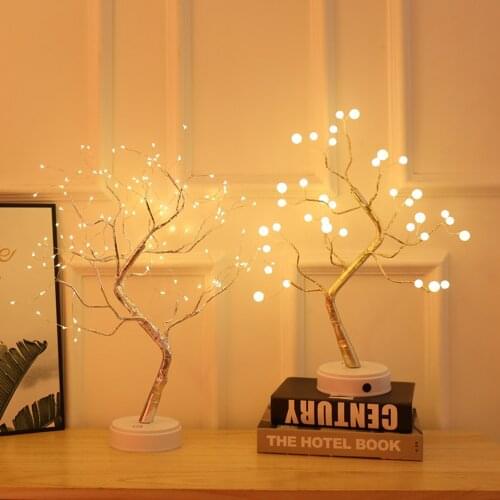 36/108 LEDS Night Light Bonsai Tree Light Gypsophila Lights Home Party Wedding Indoor Decoration Night Light Hot Cute Lamp