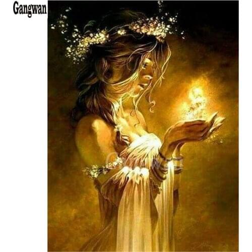 5d diamond mosaic magic fairy diy diamond mosaic 3d rhinestones embroidery girl full display square round drill woman painting