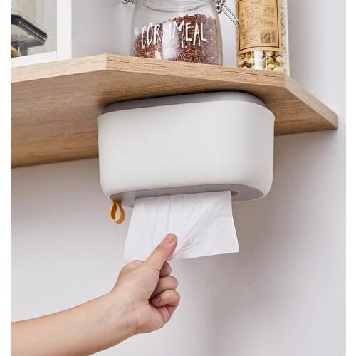Household Tissue Box Creative Tissue Pumping Kitchen Living Room Pumping Paper Box Study Room Wall-mounted Paper Box