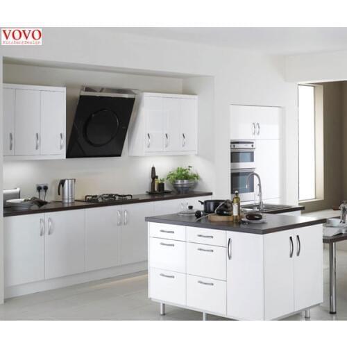 Pure white melamine kitchen cabinet