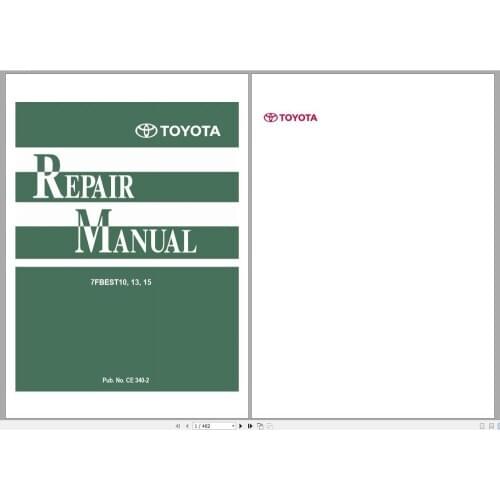 For Toyota Forklift Truck 8 Series Service Manuals PDF 4.34GB DVD
