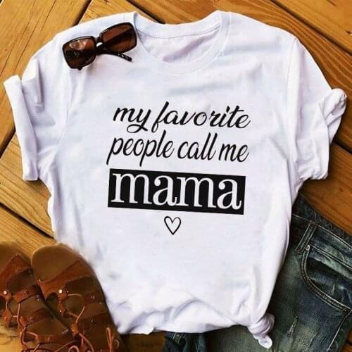 Women 2021 Mama Letters Gift Fashion Mom Lady Mother Day Ladies Graphic Female Womens Tee T-Shirt Top T Shirt T-shirts