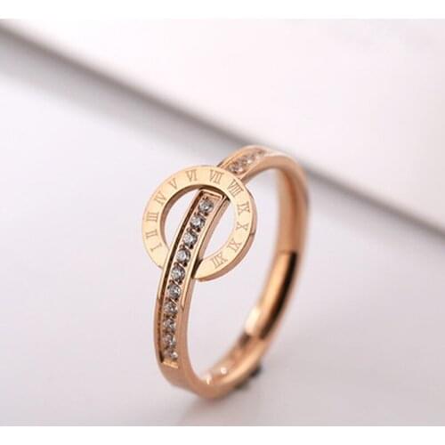 Classic Creative Stainless Steel Buckle Design Gold Rings for Woman 2021 Girls Sexy Finger Accessories Korean Fashion Jewelry