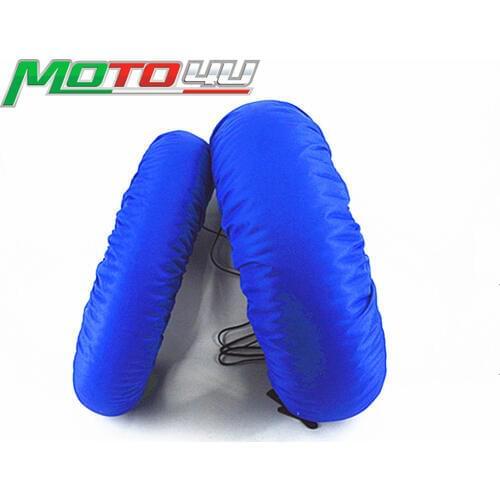 1 pair Motorcycle Tire Warmer Tyre Warmer Set 120/165, 120/ 190,120/200 17 Front and Rear Race Blue