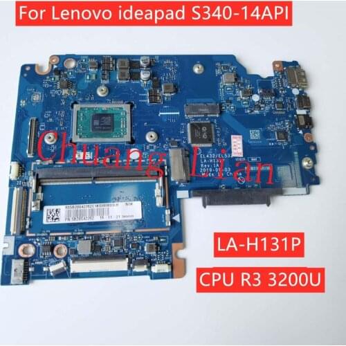LA-H131P For Lenovo ideapad S340-14API Laptop Motherboard with CPU R3 3200U UMA 4G DDR4 FRU 5B20S42262 100% Fully Tested