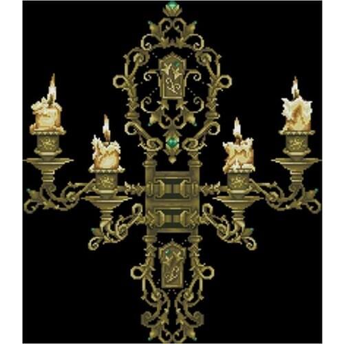 Candlelight at night patterns Counted Cross Stitch 11CT 14CT DIY Chinese Cross Stitch Kits Embroidery Needlework Sets