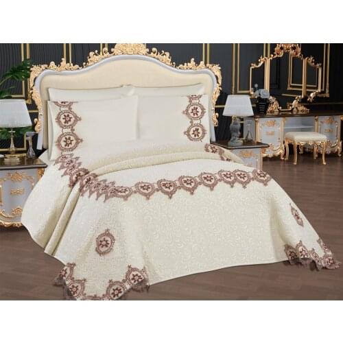 Çeyizdiyarı Sezin 6 Piece Blanket Set Cream