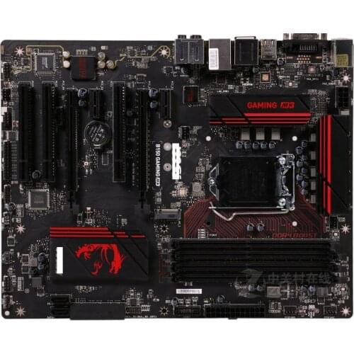 Original motherboard for MSI B150 GAMING M3 DDR4 LGA 1151 USB2.0 USB3.1 64GB for 7500 7700K B150 USED Desktop motherboard
