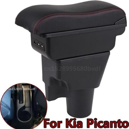 For Kia Picanto Armrest Box Picanto3X-Line Universal Car Central Armrest Storage Box modification accessories