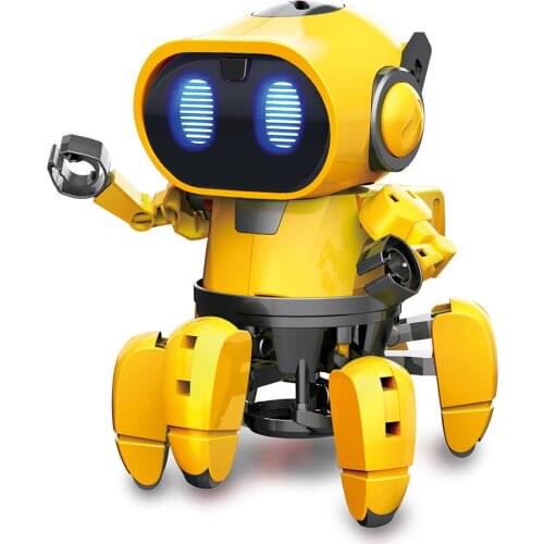 RC Robot DIY ProsKit GE-893 STEAM AI Smart Infrared Evades Bonds Walking for Childrens Toys