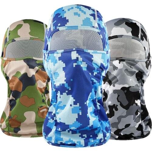 Adjustable Camouflage Balaclava Breathable Hat Helmet Cycling Caps Dustproof Mens Cap Balaclava for Bicycle Summer Bandana