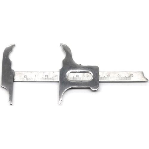 Dental Orthodontic Rulers Dental Vertical Distance Caliper Measuring Ruler Caliper Teeth Gauge Stainless Steel
