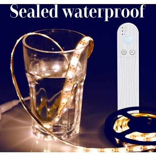 PIR Led Strip Light Night Lamp Motion Sensor Light Tape Flexible TV Backlight lamp tape For Closet Stairs Kitchen Cabinet 2835