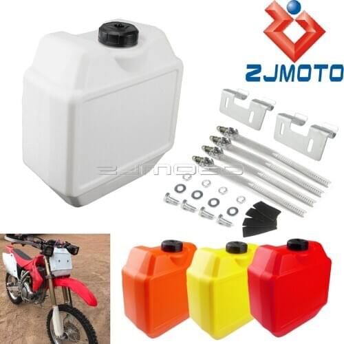 Motorcycle Motocross 1.3 Gal Front Auxiliary Fuel Tank For Honda Kawasaki Suzuki Yamaha Enduro Dirt Bike PP Oil Gas Tank