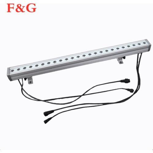 24*10 W Outdoor RGBW 4in1 Waterdichte Led Bar Licht Muur Wasmachine Led Dmx Fase Licht voor Kerk Landschap