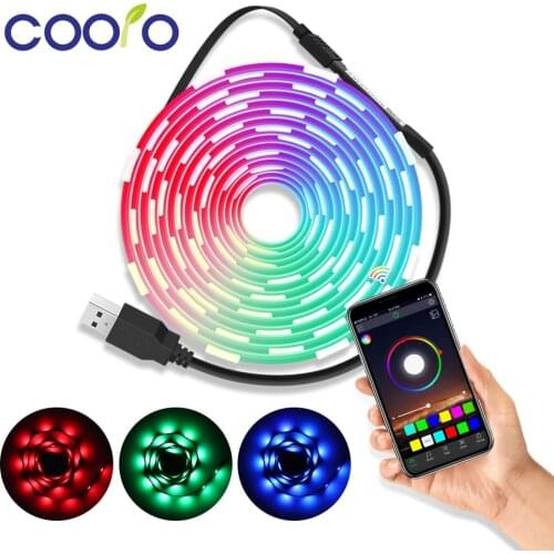 RGB LED Strip Waterproof DC 5V USB LED Light Tape Flexible Lighting 5050 0.5m 1m 2m With Remote For TV Backlight