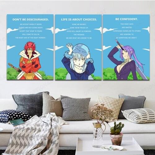 That Time I Got Reincarnated as a Slime Shuna Milim Nava Anime Manga HD Print Wall Poster Canvas Painting