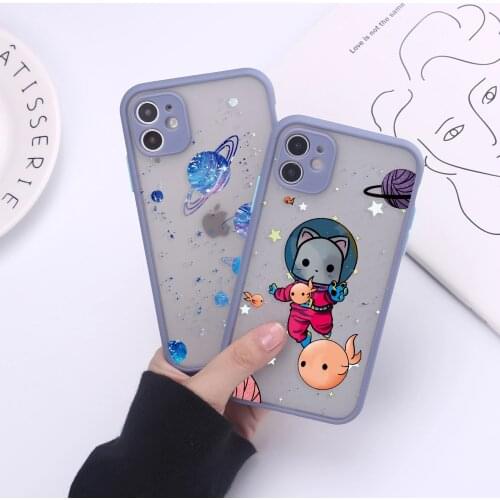 Lovely Little Bear Panda Camera Protection Phone Cases For iPhone 11 Pro Max XR XS Max X 8 7 6S Plus Matte Shockproof Back Cover