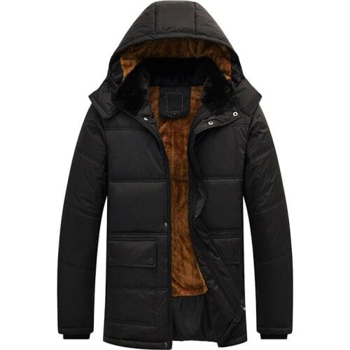 Winter Men Parka Cotton Quilted Oversized Jacket Wadded Flufy Plush Coat Thick Loose Detachable Collar Hooded Overcoat 5xl 4xl