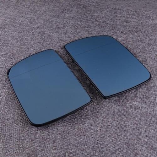 1 Pair Car Left Right Wide Angle Sight Rearview Heated Door Mirror Glass Fit for BMW X5 E53 2000-2002 2003 2004 2005 2006
