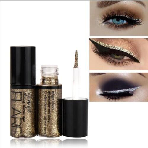 1PC Sexy Portable 5 Colors Shiny Metallic Shiny Smoky Eyes Eyeshadow Waterproof Glitter Liquid Eyeliner Makeup Eyeshadow T0423