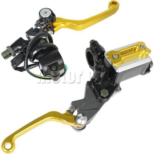 22mm Handlebar Motorbike Brake Master Cylinder Fluid Reservoir Clutch Levers For Suzuki 250 SB RMX 250R S DJEBEL 250XC