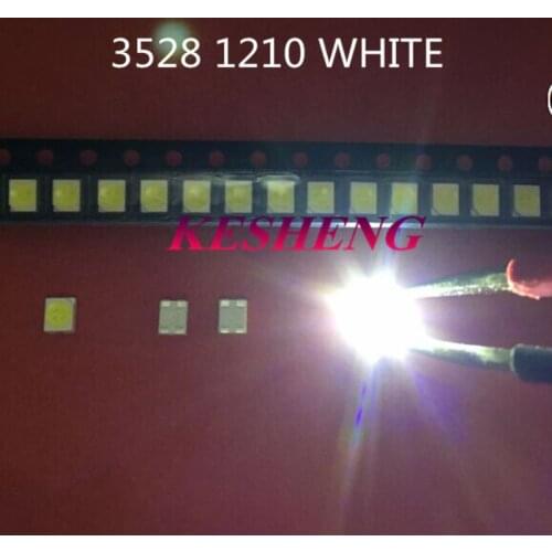 500pcs LED white/warm white cold white 1210 3528 SMD LED Ultra Bright White Light Diode 3528
