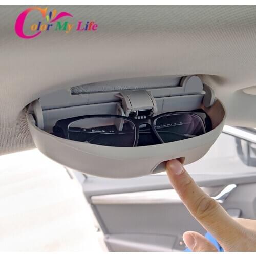 Color My Life 1 Set Car Sunglasses Holder Glasses Box Storage Holder Fit for Skoda Rapid 2012 - 2020 Accessories