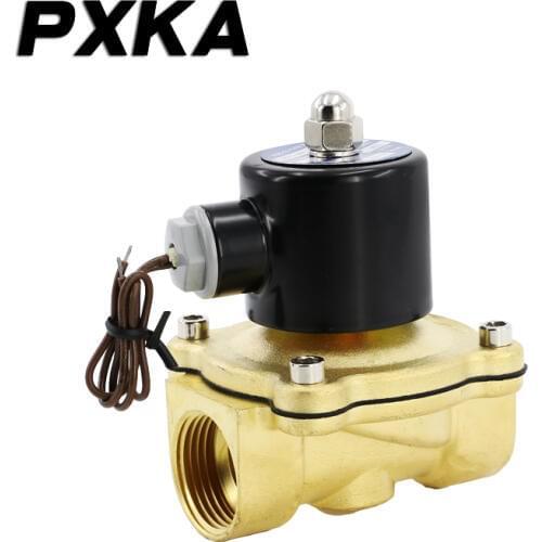 Free shipping Pneumatic switch valve solenoid valve normally closed electronic valve 12V electronic control valve 24v coil 220v