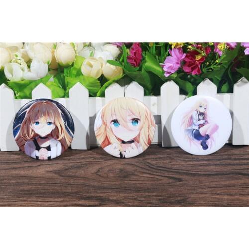 FFFPIN 5.8cm Big Japan Anime Cloth Brooch Fashion Cute Cartoon Coin Badge Breastpin Pin Ornament Angels of Death Schoolbag Decor
