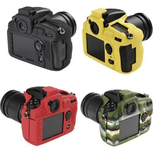 Top Texture Design Rubber Silicon Case Body Cover Protector Soft Frame Skin for Nikon D810 Camera Red / Yellow / Black / Camou