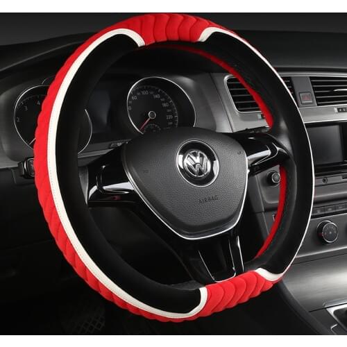 D Shape O shape Car Steering Wheel Cover Non-slip PU Leather for POLO GOLF 7 Scirocco Suzuki Swift Nissan Rogue High Quality
