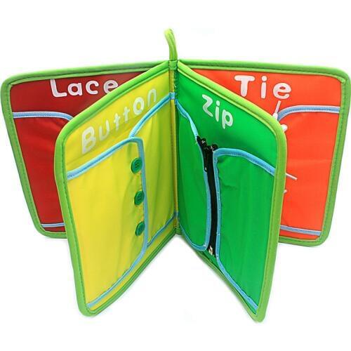 Infants Montessori Baby Toys for Children Dressing Board Book Educational Toys Baby Hand Learning Training Brinquedos Juguetes